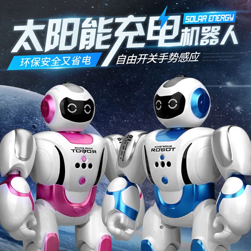 

Hot Selling Educational Early Childhood Solar Intelligent Robot Sensing Recording Dancing Programming RC Children Remote Control
