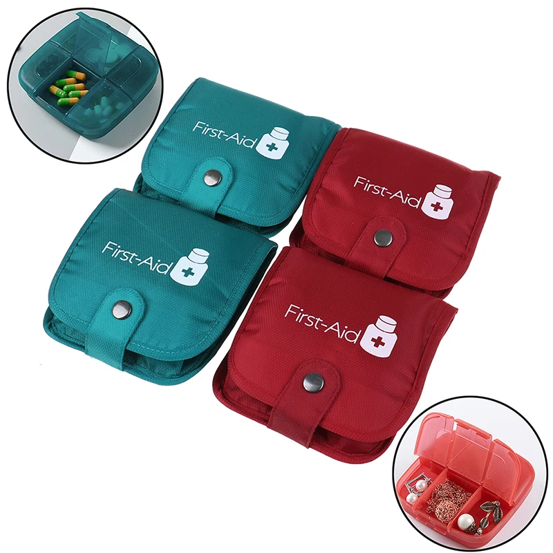 Portable Pill Medicine Storage Box Travel Tablet Pill Case Splitter Storage Bag Organizer Medicine Box Container Holder Hot