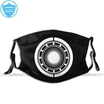 

Iron Man Mouth Face Mask Iron Man Arc Icon Facial Mask Cool Kawai with 2 Filters for Adult