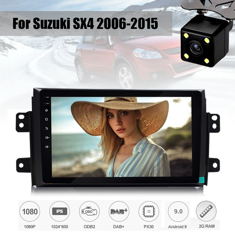 Автомагнитола 2 + 32 Гб на Android 9 0 для Suzuki SX4 2006-2015 дюймов Din HD IPS сенсорный экран