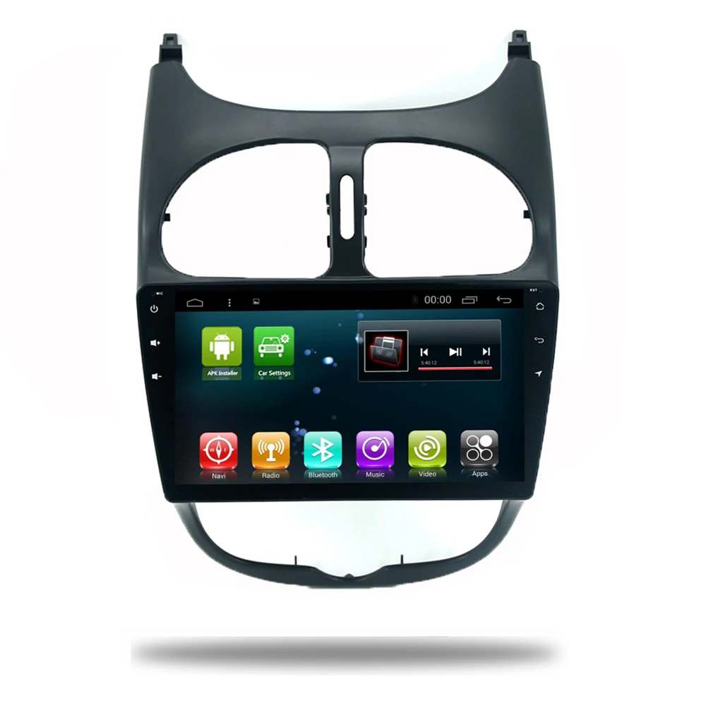 

Android 8.1 Car Head Unit Player GPS Radio for Peugeot 206 2000-2016 Stereo Viedo Wifi Bluetooth Multimedia System GPS Player