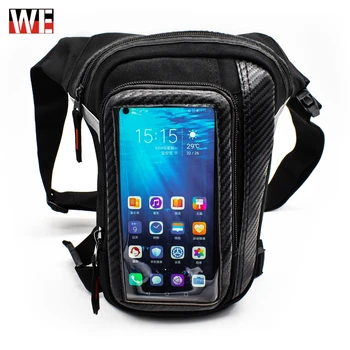 

WOSAWE Motorcycle Leg Bag Waist BackPack Touch screen Motocross Racing Side Bag Riding Travel Wear-resistant High Reflective