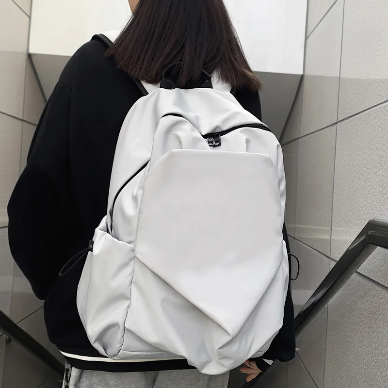 Laptop Backpacks Travel-Bag Schoolbag Nylon Large-Capacity Waterproof Solid Women DCIMOR