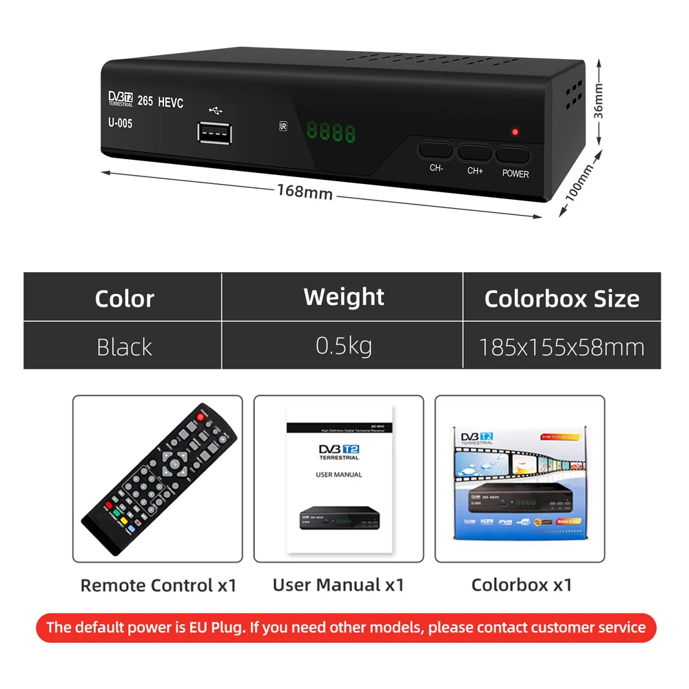Decoder DVB-T2 HD Bestyks - Sintonizzatore TV Digitale Con WiFi, Dolby Audio, PVR, Telecomando 2in1 - Foto 11