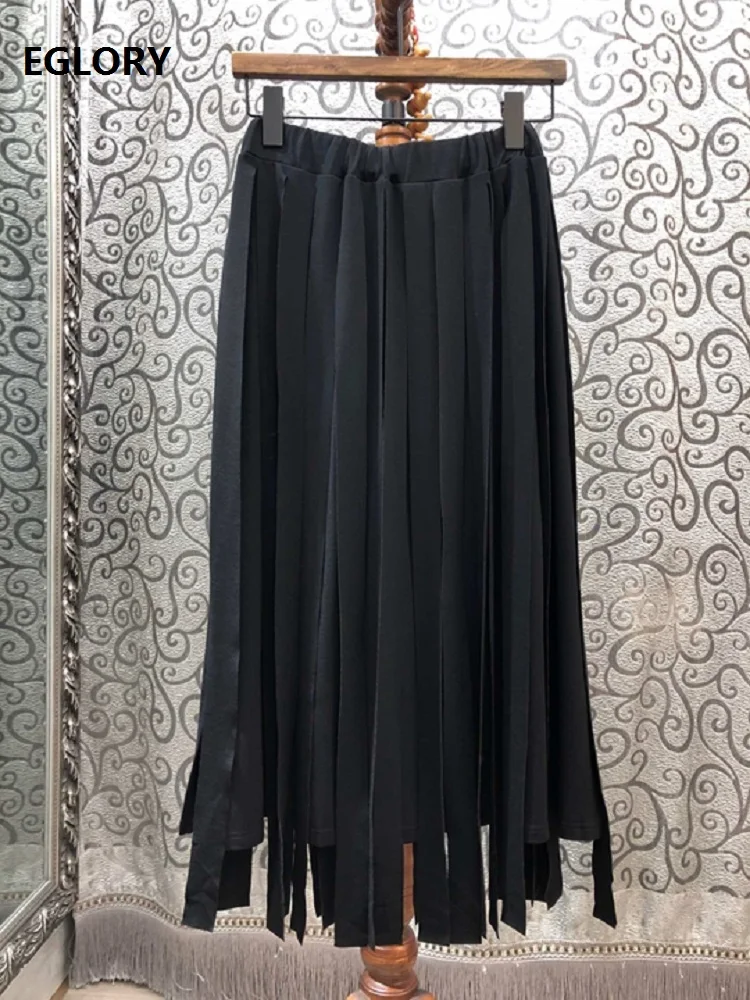 ★送料・関税込★DIMANCHE★RIBBON LONG SKIRT★ DIMANCHE Checkered ribbon long skirt