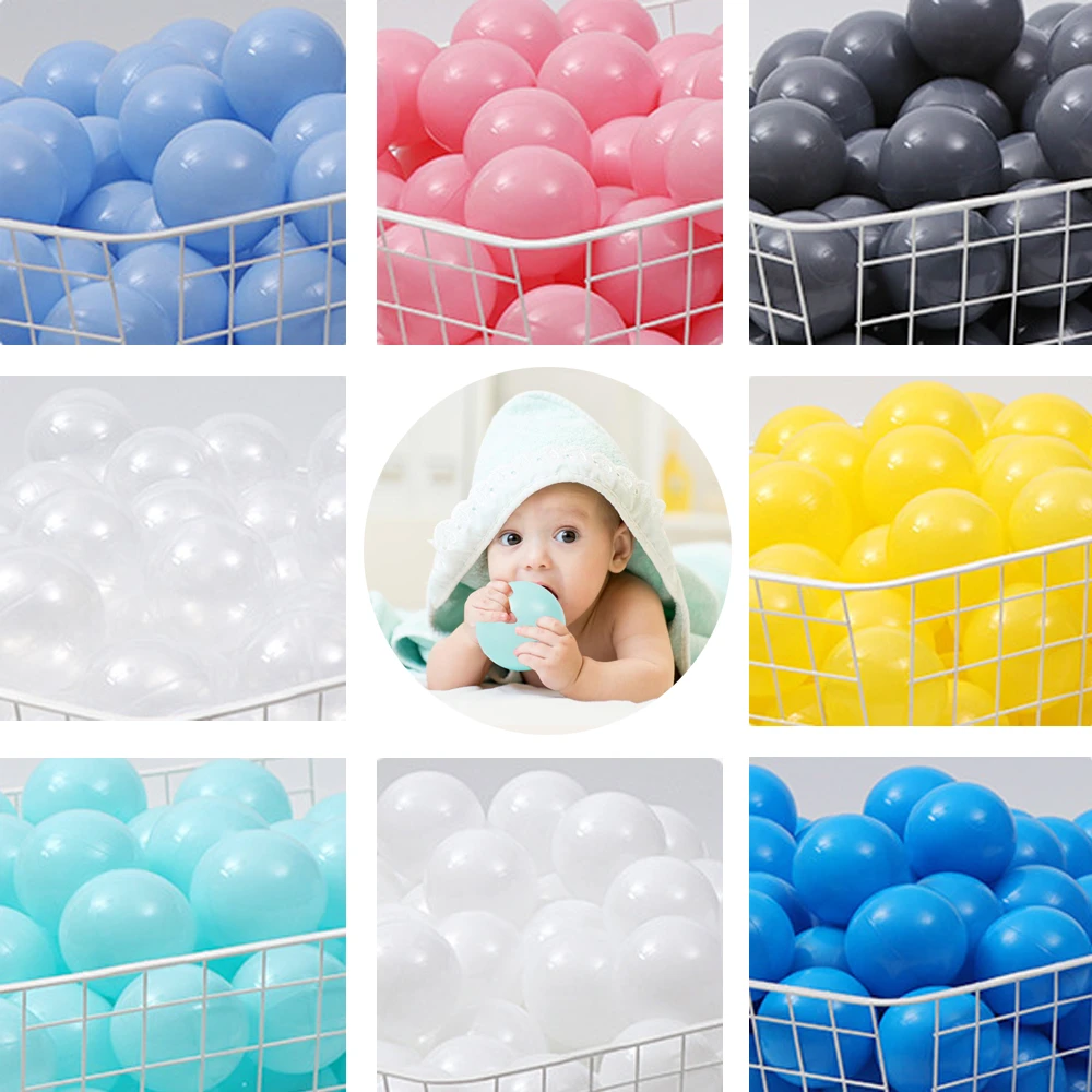 子供と赤ちゃんのためのカラフルなドライボール 100個 柔らかいプラスチック製のオーシャンウェーブボール 楽しいおもちゃ クリスマスプレゼント おもちゃ ボール Aliexpress