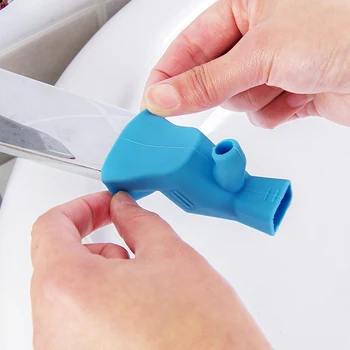 

Dual-purpose Children's Assistant Water Guide Through High Elastic Faucet Extender Baby Hand-washer Extension Kitchen Tools CS