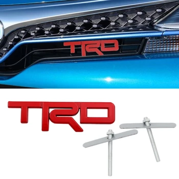 

TRD Front Grille Emblem Sticker For Toyota Corolla Chr Auris Yaris Prado Camry Crown Car Styling Vehicle Logo Decal Metal Badge