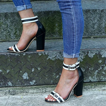 

Dihope Women Sandals T-Strap High Heels Sandals Chaussures Femme Sexy Stripper Shoes Women Heels 2020 Peep Toe Summer Shoes