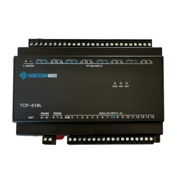 

8-channel PT100 Temperature Acquisition 16 Analog Inputs Modbus RTU TCP Combination Module