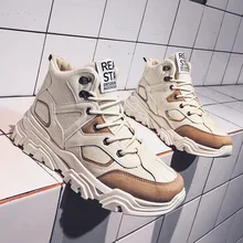 Сезон осень-зима; Высокие Ботинки martin; Мужские ботинки в британском стиле; Теплая обувь; рабочие ботинки