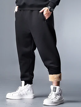 

Casual pants plus size autumn and winter trousers men plus size XXL-6XL men loose display black men trousers