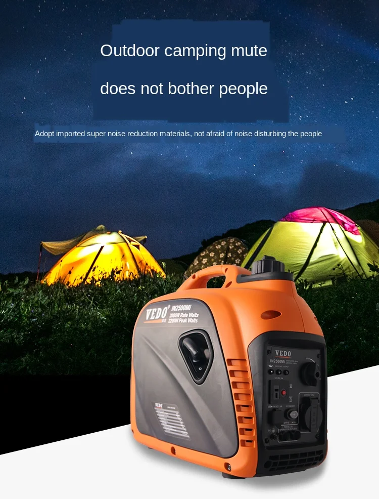 Gerador de Gasolina Mudo a Bordo Portátil ao ar Carro Condicionado rv Pequeno Portable1.5kw Livre 220 v no ar Geradores à gasolina