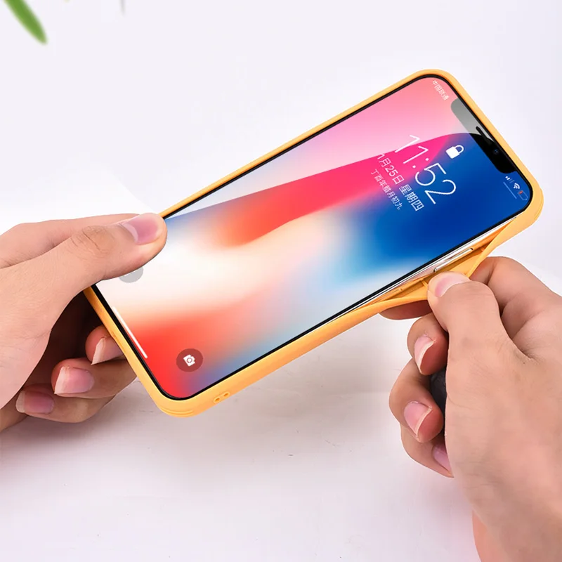 Роскошный прозрачный градиентный телефонный чехол для iphone XS Max XR 7 8 6s 6 plus акриловый пластиковый чехол карамельный цвет мягкий силиконовый край