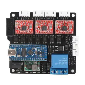 

3 Alxe CNC Controller Board Engraving Machine Kit Control System Accessories Set DIY Laser Engrave Motor AC 100-240V Accessories