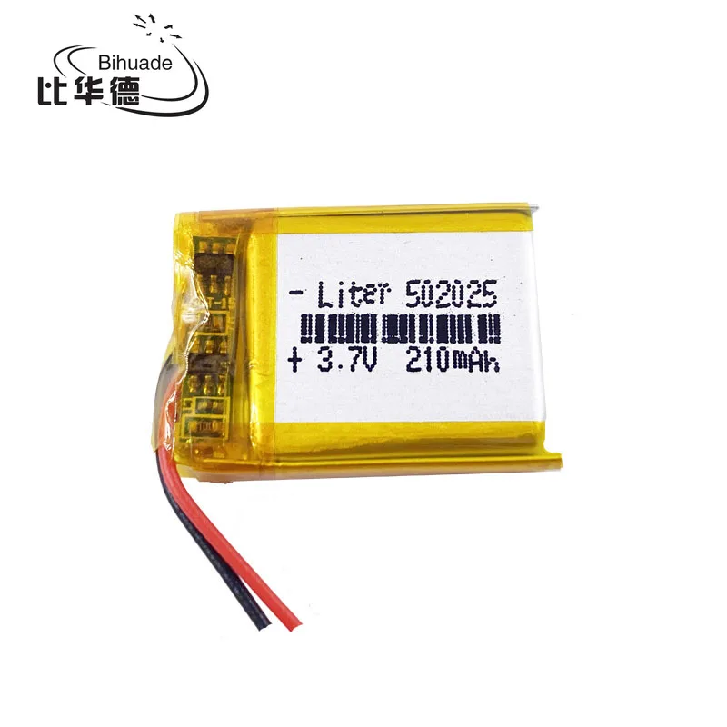 5pcs Size 50 3.7V 210mah Lithium polymer Battery With Protection Board For MP3 MP4 MP5 GPS Digital Products