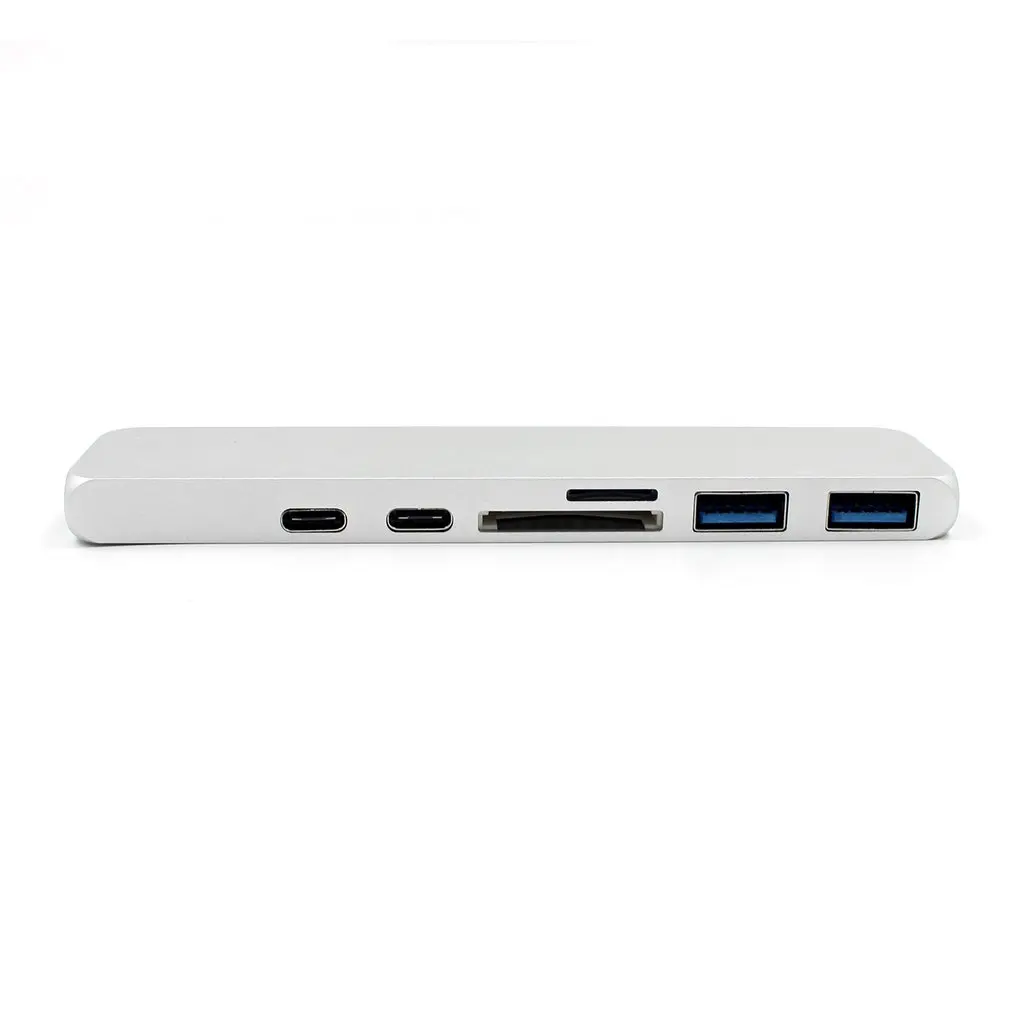 Портативный размер Многофункциональный usb-концентратор двойной тип-c многопортовый кардридер адаптер 4K HDMI подходит для MacBook Pro