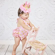 Стиль в европейском и американском стиле, детский головной убор с марлевым орнаментом в виде короны для дня рождения, фотосессии