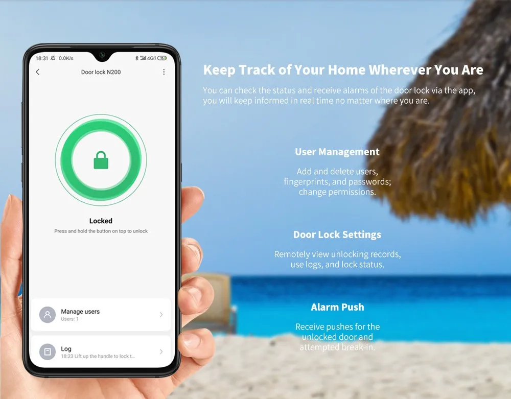 Aqara N200 Smart Door Lock - Black