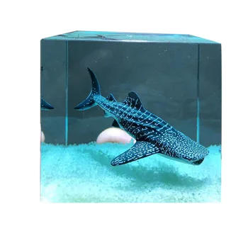 

Crystal Epoxy Ocean Decoration Mini Epoxy Whale Shark Model DIY Crafts Filling Supplies For Children Kids Educational Toys Gift