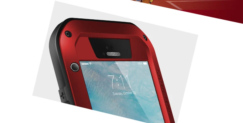 Любовь Мэй Алюминиевый металлический чехол для iPhone 6 6s 6plus 6s плюс Броня ударопрочный жизни водонепроницаемый чехол для iPhone6 6plus 6s Plus Capa