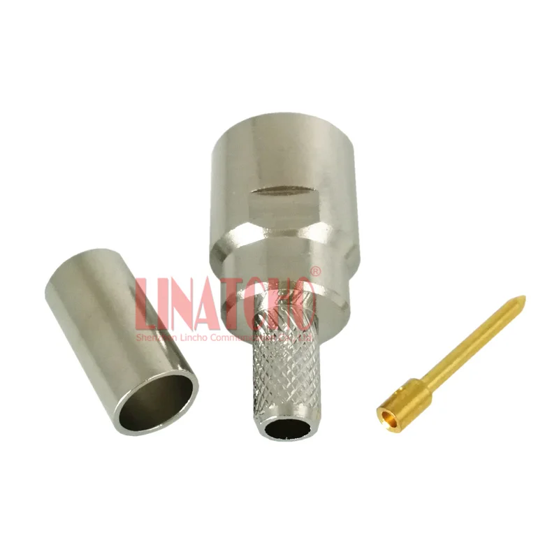 10pcs in Bulk RF Coax 50-3 RG142 RG400 LMR195 RG58 Cable Crimp Straight FME Male Plug Connector
