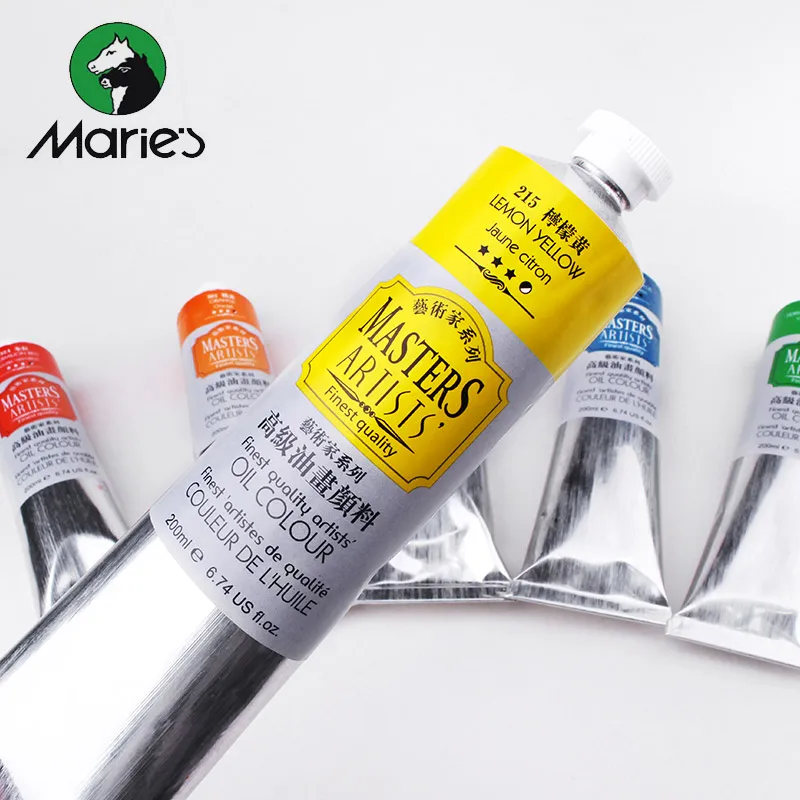 Marie's Series 2 200ml Master Artist Professional Oil Paints Tube Paint Tool Painting Art Drawing Supplies Artist Student