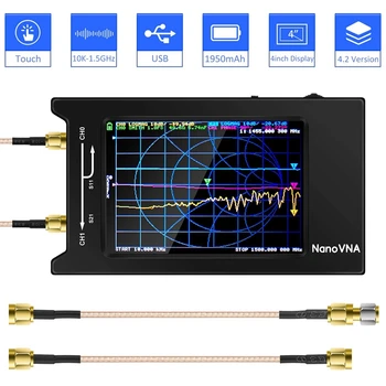 

50KHz-1.5GHz NanoVNA V2 Vector Network Analyzer Digital Nano VNA Tester MF HF VHF UHF USB Logic Antenna Analyzer Standing Wave