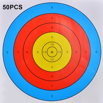 

Equipment Target Outdoor Entertainment 10/20/30Pcs Half Ring Paper Useful
