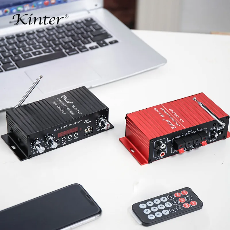 MA-140 мини усилитель аудио hifi стерео звук 2 0 канал DC 12V bluetooth USB TF FM радио бас контроль