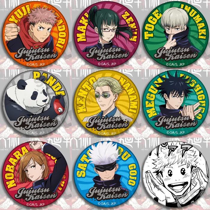Jujutsu Kaisen Cosplay Cartoon Badges Kugisaki Nobara Megumi Fushiguro  Brooch Pins Collection Bags Badges Props For Backpacks