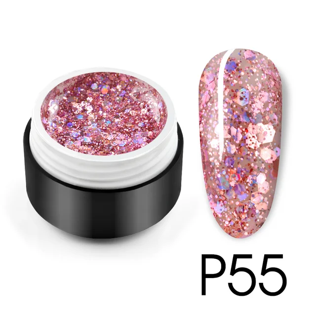CANNI Shaped Sequin Series Nail Painting Color Gel - P55