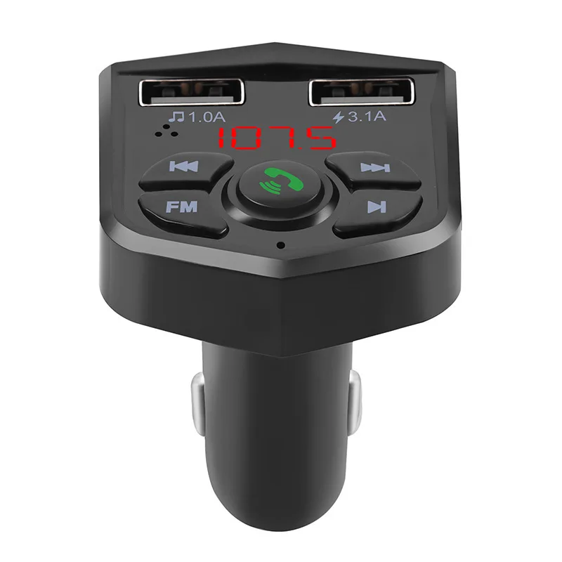 VR робот Bluetooth fm-передатчик модулятор беспроводной громкой связи автомобильный комплект 5 в 3.1A Адаптер зарядного устройства с двойным USB аудио автомобильный mp3-плеер