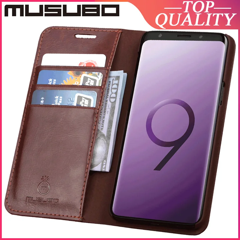 Чехол Musubo из натуральной кожи для Samsung Galaxy S9 + Plus Note 9 7|Бамперы| |