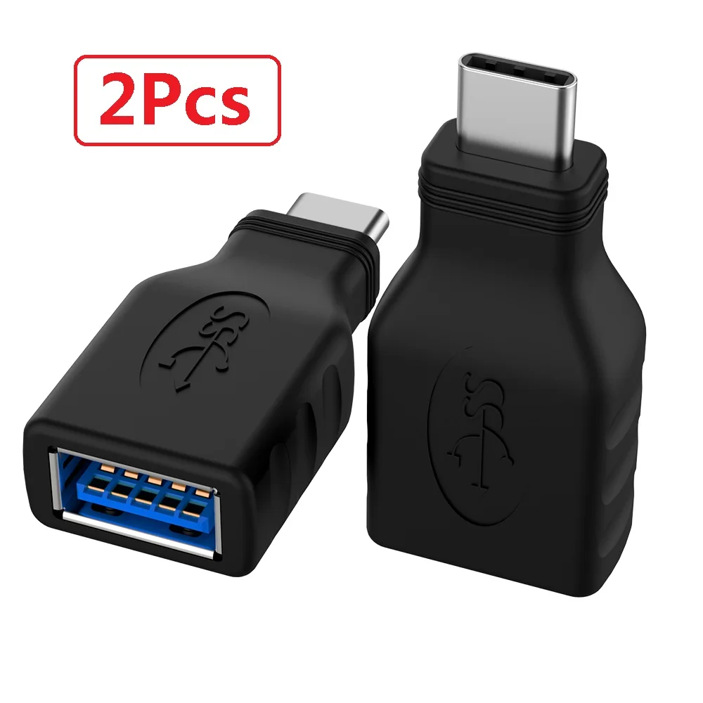 Two Adapter USB-C type-C OTG адаптер быстрый тип C usb 3,0 конвертер для Xiaomi/LeTV зарядка данных Мужской Разъем для samsung U диск адаптер - Цвет: Two Adapter