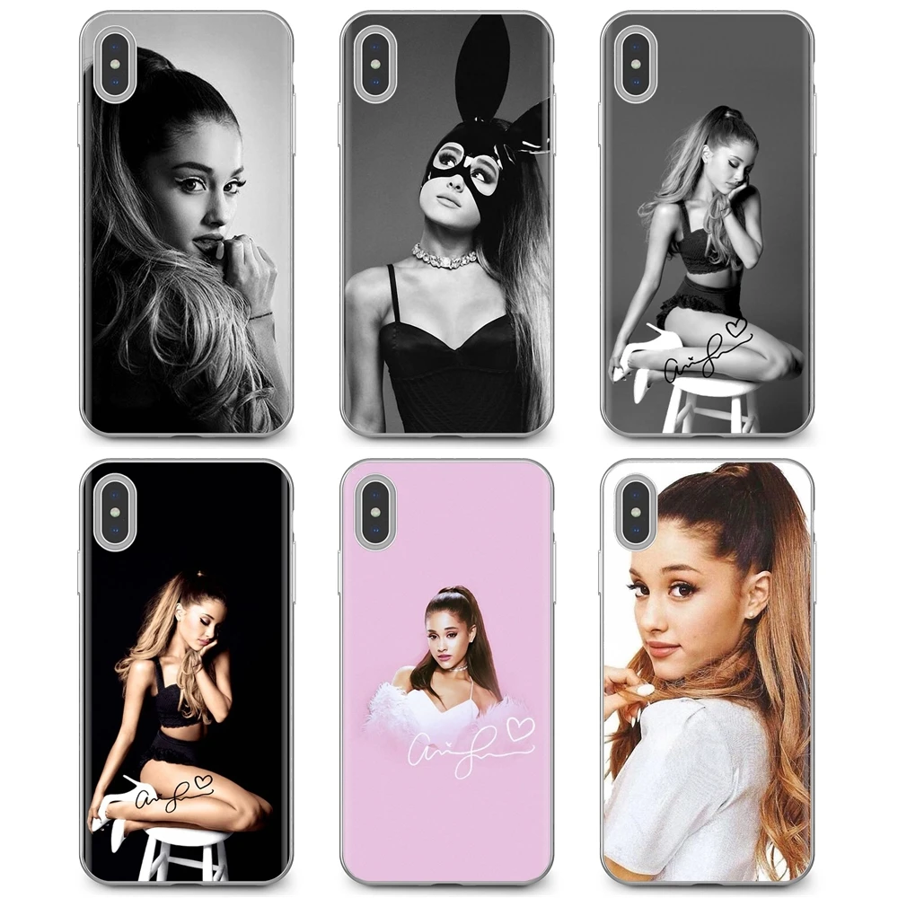 For Samsung Galaxy A10 A30 A40 A50 A60 A70 S6 Active Note 10 Plus Edge M30 Soft Silicone Case ariana grande Gril music celebrity | Мобильные