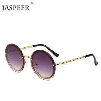

JASPEER Round Vintage Sunglasses Women 2019 Men Retro Sunglasses Steampunk Mens Sunglasses Brand Designer Small Eyewear