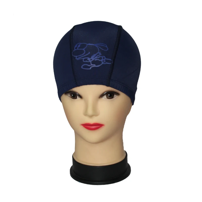 

Random Colors and Prints Fabric Swimming Cap Much Valuable Unisex Nylon Lycra Quality Female and Male Swim Hat