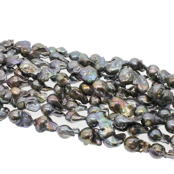 

Natural Freshwater Pearl Baroque Irregular Black Large Particles Star Jewelry DIY Necklace Bracelet Earrings Jewelry Accessories