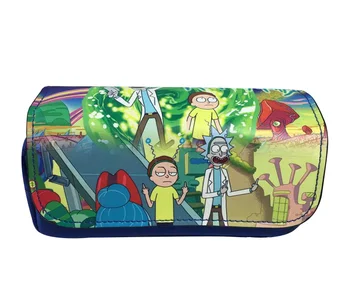 

IVYYE Rick Style Anime Morty Cosmetics Bags Zipper School Case Storage Pen Bag Large-capacity Stationery Unisex Gifts