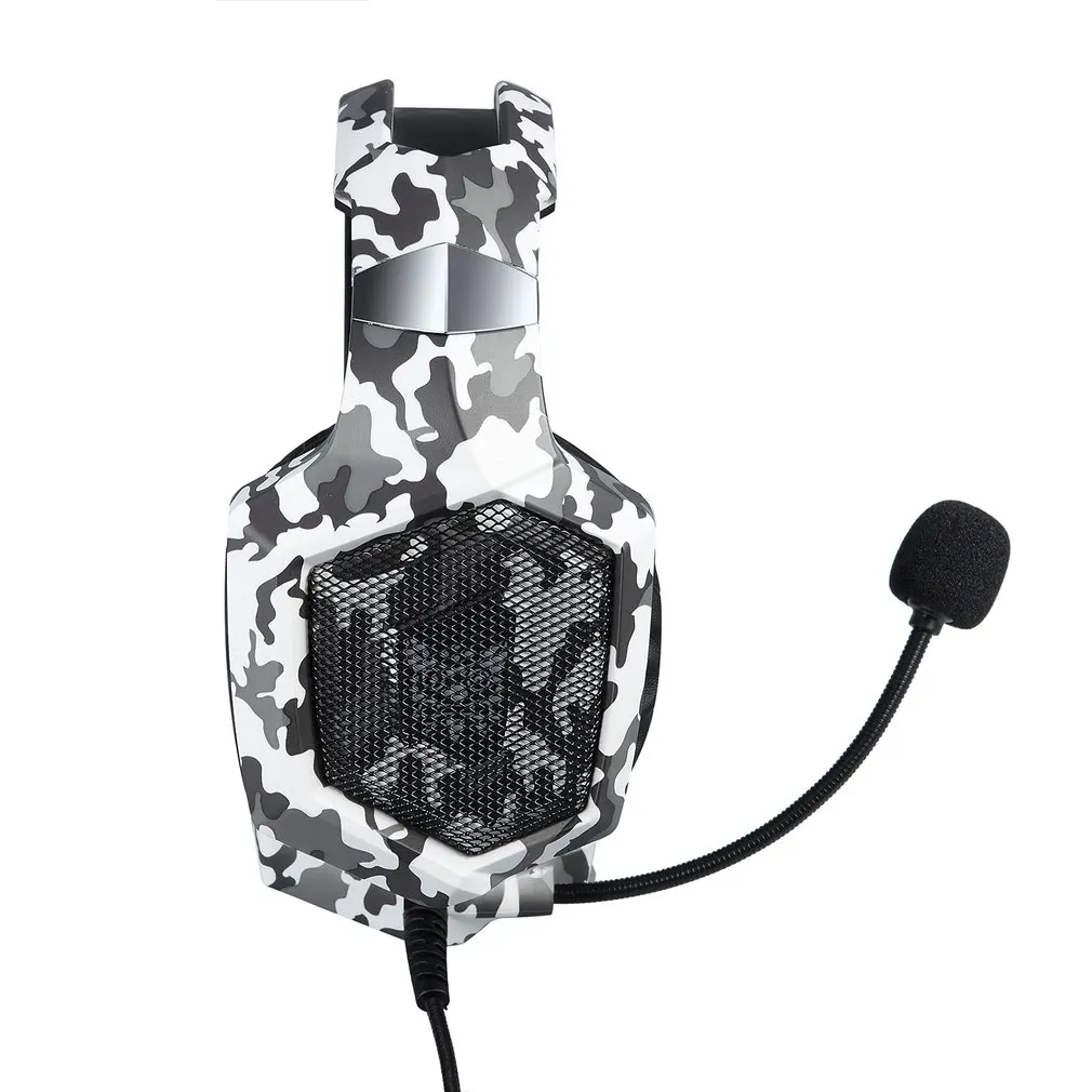 ONIKUMA компьютерная стерео игровая гарнитура камуфляжная гарнитура игровая гарнитура холодный светодиодный свет с микрофоном