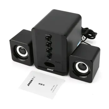 

SADA D-202 USB Wired Combination Speakers Computer Speakers Bass Stereo Music Player Subwoofer Sound Box for PC Smart Phones