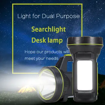 

5W Portable Super Bright Outdoor Handheld Portable USB Rechargeable Flashlight Torch Searchlight Multi-function Long Shots Lamp