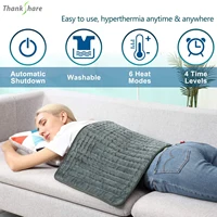 Электрическая грелка 110 В-240 В, одеяло, таймер, физиотерапия, грелка для плеч, шеи, спины, позвоночника, ног, облегчение боли, зима, теплая — изображение 2