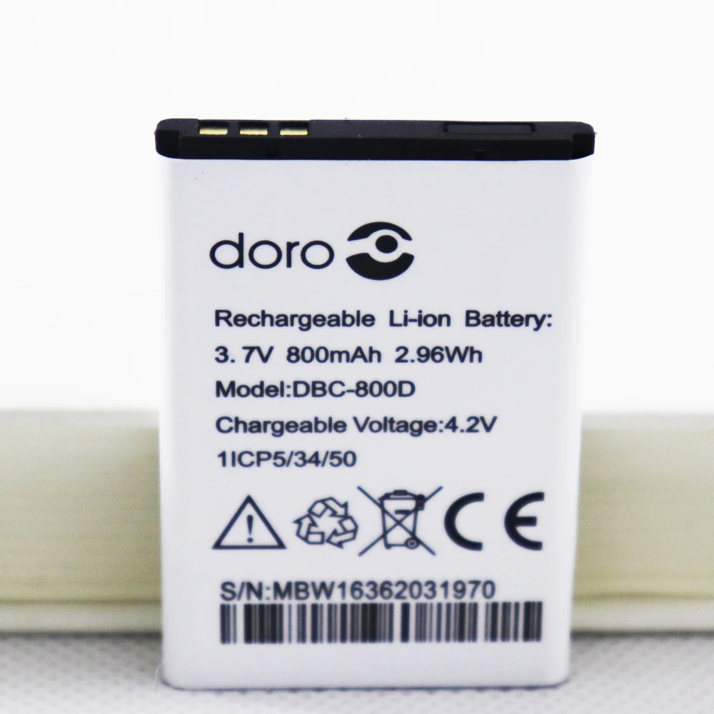 800mAh Dbc-800d Battery for Doro 500 506 508 509 510 515 6520 6030 CELL  PHONE Battery