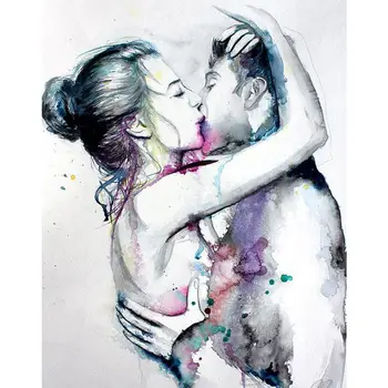 

5D Diy Diamond Love Kiss Couple Diamond Embroidery Diamond Painting