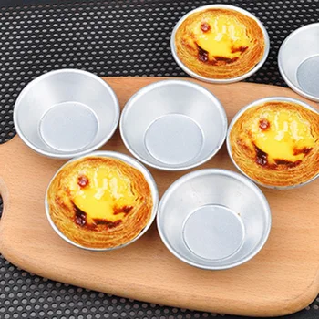 

20pcs Nonstick Ripple Aluminum Alloy Egg Tart Mold Shape Reusable cake and Muffin Baking Cup Tartlets Pans Fast Drop Shipping
