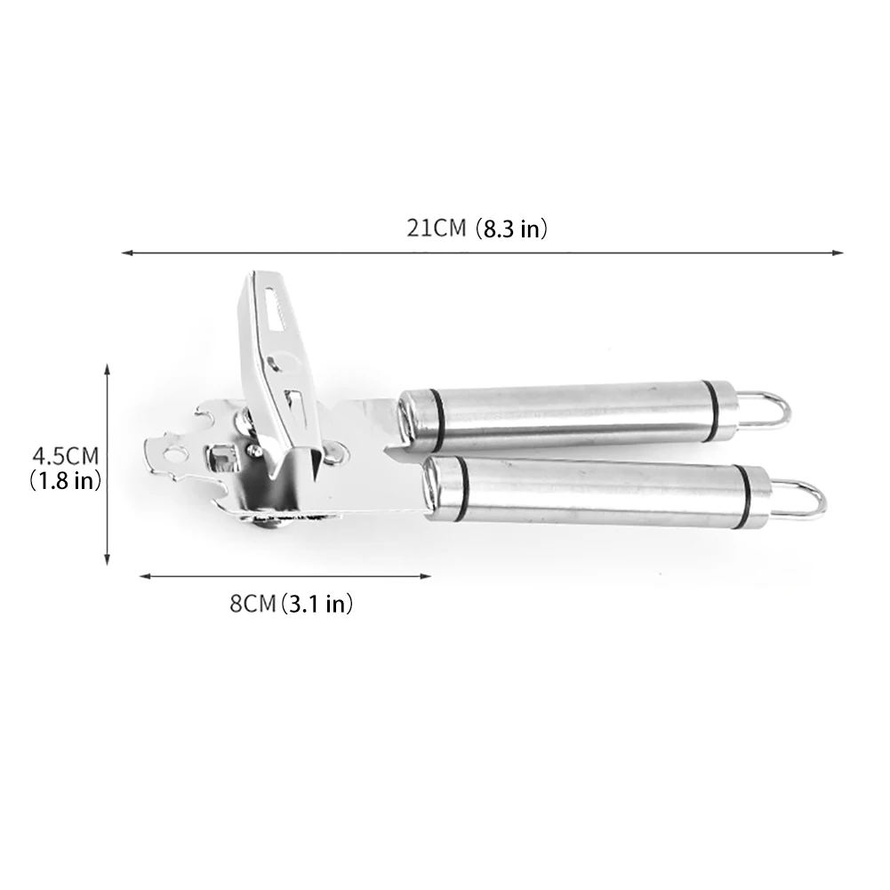 Нержавеющая сталь консервный нож многофункциональный открытый консервированный нож кухонные инструменты со встроенным открывалкой для бутылок