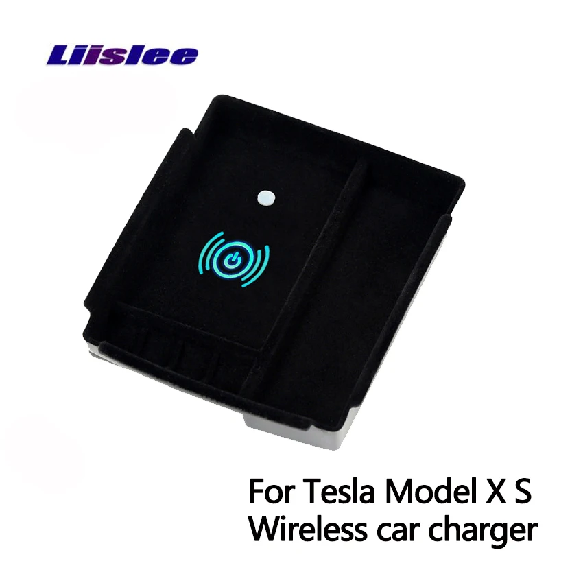 Liislee Wifi зарядное устройство Storag для Tesla Model X S car handrail box Коробка хранения