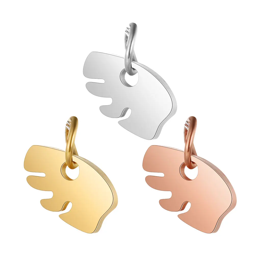 Fnixtar 5pcs/lot Stainless Steel High Quality Polished Bear Animal Metal Charm 8*9mm Pendant for DIY Making Necklace Accessoreis | Украшения